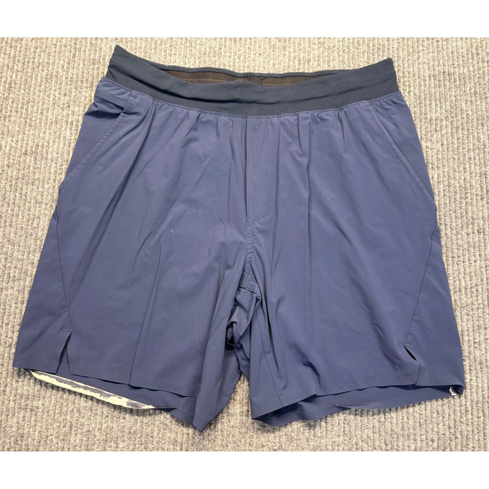 Ten Thousand Set Short Mens Medium Navy Blue Athletic Training TTSH005V2